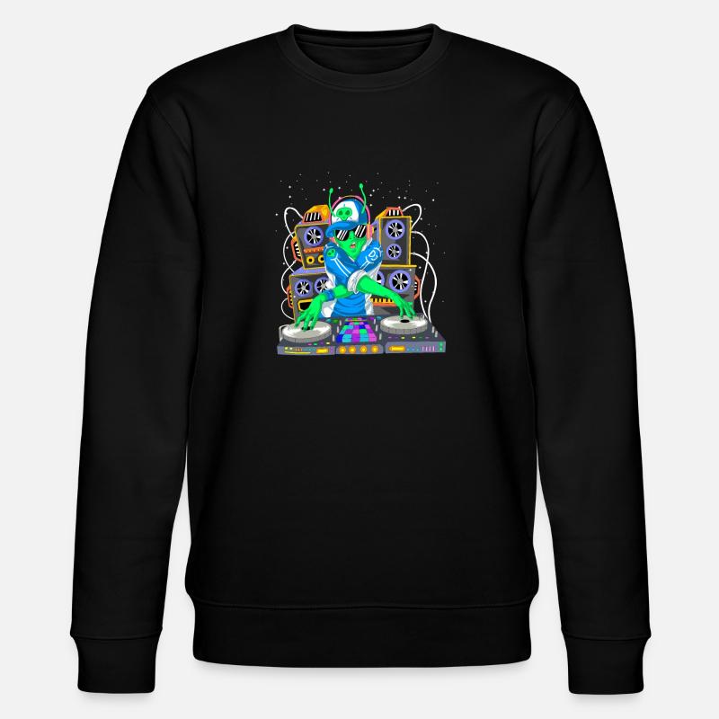 DJ Alien - Stanley/Stella Unisex Bio-Sweatshirt CHANGER  - Schwarz