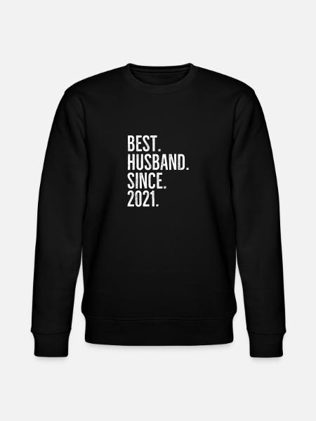 Bester Ehemann seit 2021 - Stanley/Stella Unisex Bio-Sweatshirt CHANGER  - Schwarz