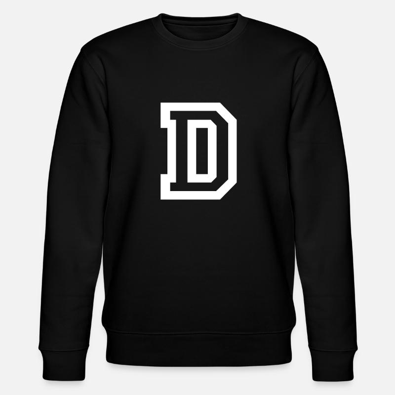 lettre D - Sweat bio CHANGER Stanley/Stella Unisexe - noir