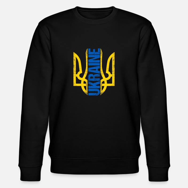 Ukraine Leute Geschenke - Stanley/Stella Unisex Bio-Sweatshirt CHANGER  - Schwarz