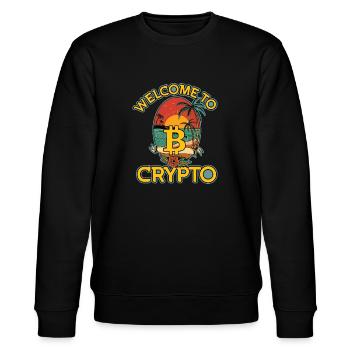 Bienvenue à Crypto, Bitcoin Summer - Sweat bio CHANGER Stanley/Stella Unisexe - noir - Devant - Nik (191cm) & Marisol (170cm)