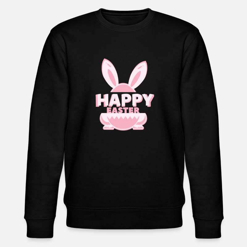 Happy Easter - Stanley/Stella CHANGER Unisex Organic Sweatshirt - black