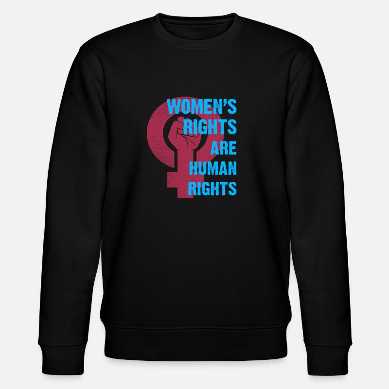Frauenrechte Menschenrechte - Stanley/Stella Unisex Bio-Sweatshirt CHANGER  - Schwarz