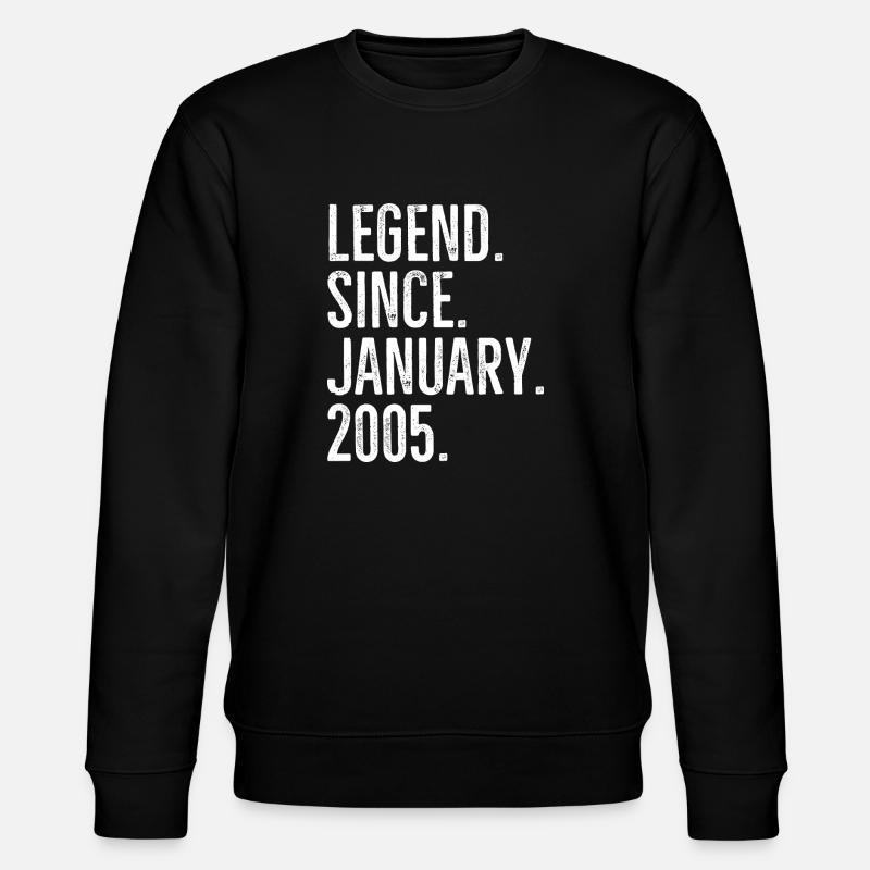Legend Since January 2005 - Stanley/Stella CHANGER Unisex Organic Sweatshirt - black
