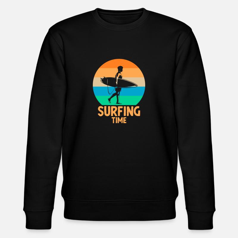 Temps de surf - Sweat bio CHANGER Stanley/Stella Unisexe - noir