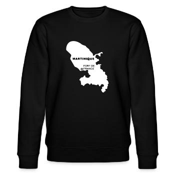 Martinique - Stanley/Stella Unisex Bio-Sweatshirt CHANGER  - Schwarz - Vorne - Nik (191cm) & Marisol (170cm)