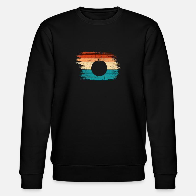 Apricot Fruit Lover Retro Veggie Diet Idée cadeau - Sweat bio CHANGER Stanley/Stella Unisexe - noir