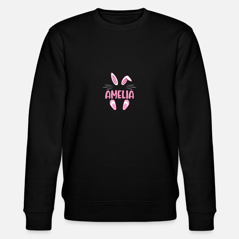 AMELIA Easter - Stanley/Stella Unisex Bio-Sweatshirt CHANGER  - Schwarz