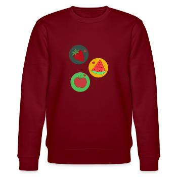 Fruits - Sweat bio CHANGER Stanley/Stella Unisexe - bordeaux - Devant - Nik (191cm) & Marisol (170cm)