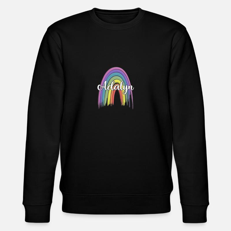 AALIYAH Arc-en-ciel Cursive - Sweat bio CHANGER Stanley/Stella Unisexe - noir