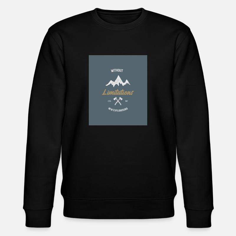 Without Limitations New Explorations - Stanley/Stella CHANGER Unisex Organic Sweatshirt - black