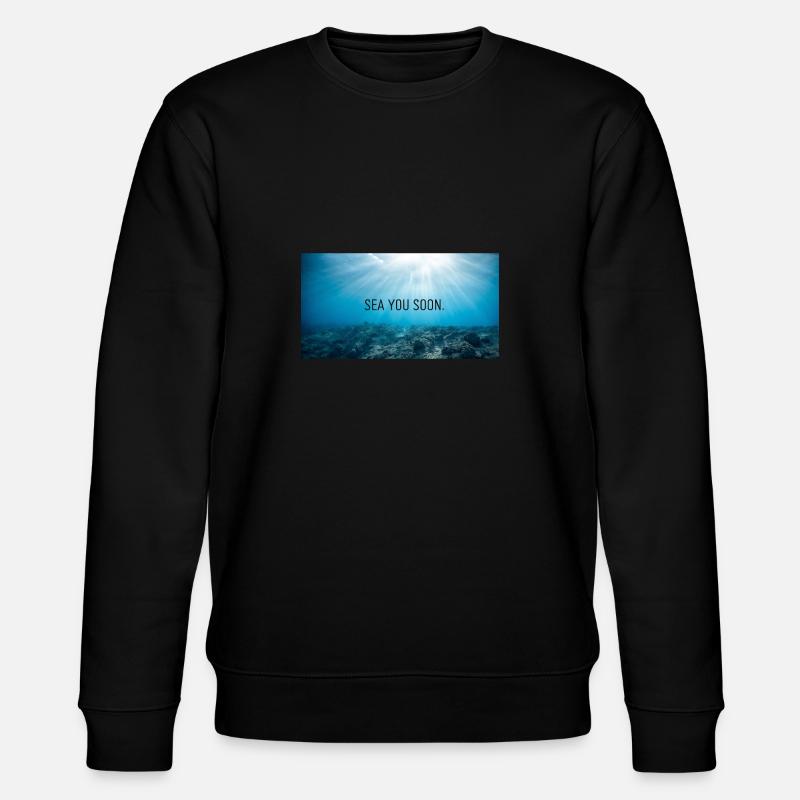Meer - und Strandliebe - Stanley/Stella Unisex Bio-Sweatshirt CHANGER  - Schwarz