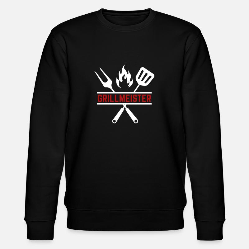 grillmeister - Stanley/Stella Unisex Bio-Sweatshirt CHANGER  - Schwarz