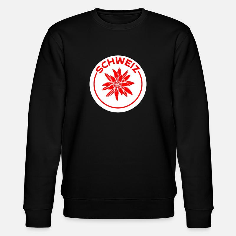 Schweizer Enzian - Stanley/Stella Unisex Bio-Sweatshirt CHANGER  - Schwarz