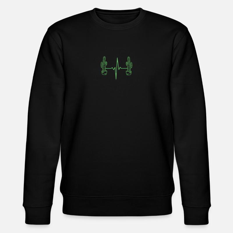Battement de cœur de cactus - Sweat bio CHANGER Stanley/Stella Unisexe - noir