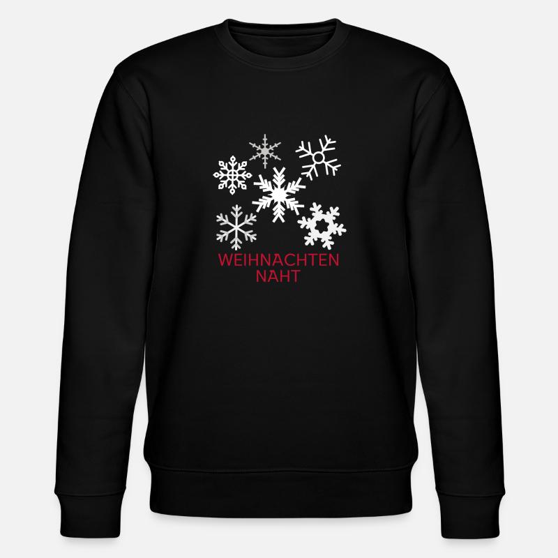 Weihnachten naht - Stanley/Stella Unisex Bio-Sweatshirt CHANGER  - Schwarz