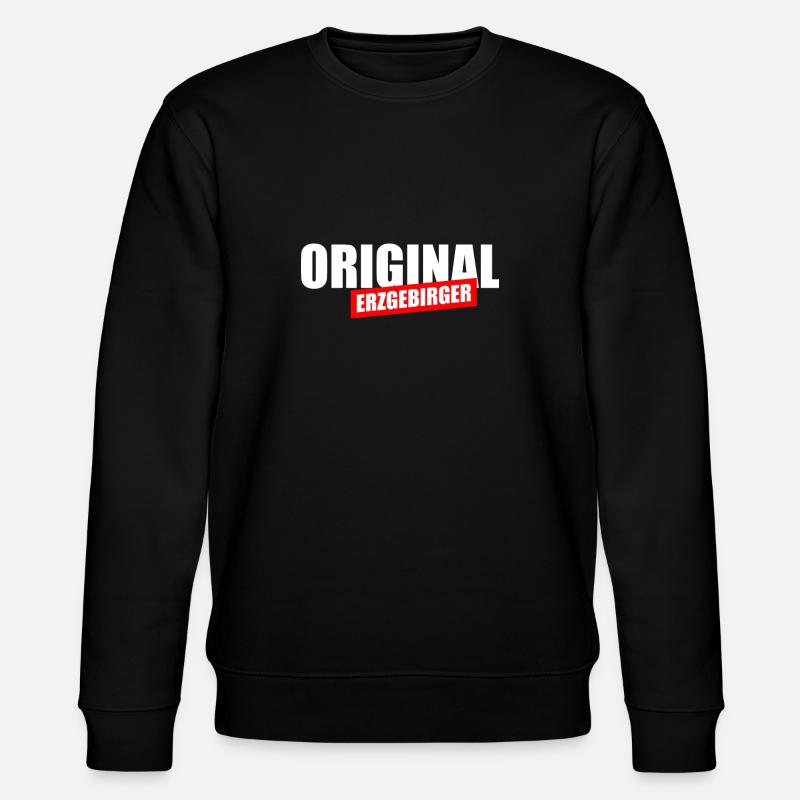 Original Erzgebirger - Stanley/Stella Unisex Bio-Sweatshirt CHANGER  - Schwarz