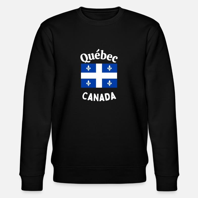 Quebec Canada - Stanley/Stella Unisex Bio-Sweatshirt CHANGER  - Schwarz