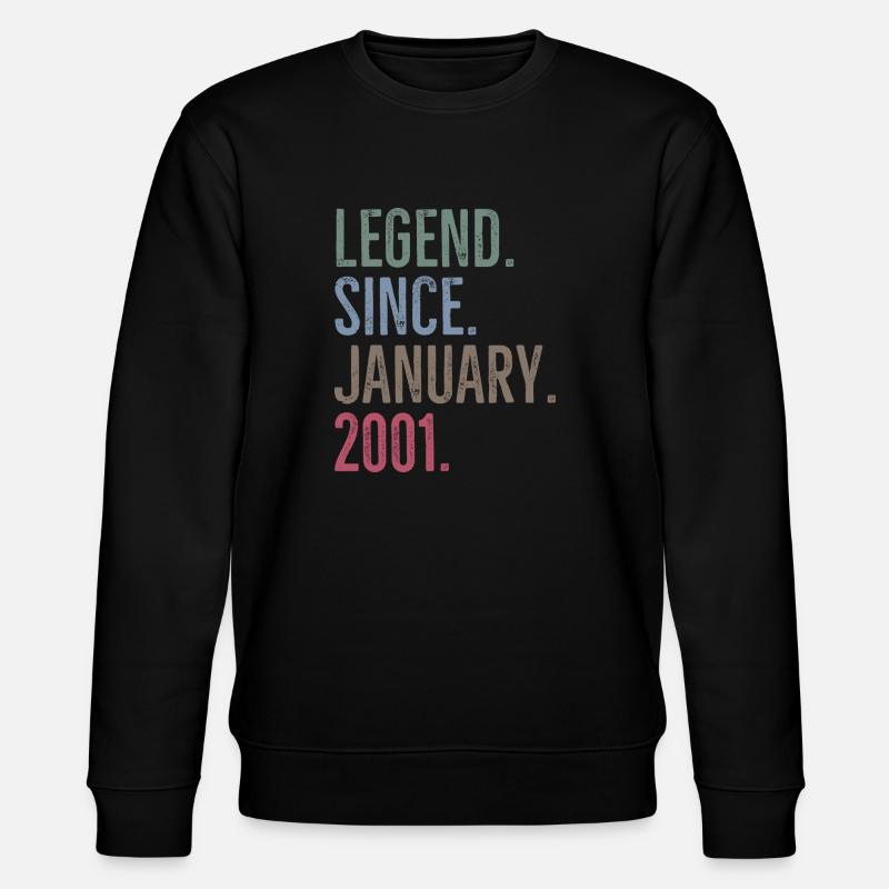 Légende depuis janvier 2001 - Sweat bio CHANGER Stanley/Stella Unisexe - noir