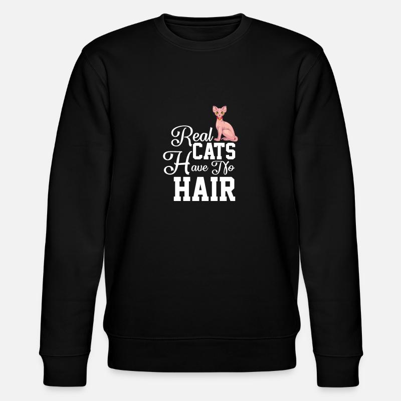 Sphynx Cat 1 - Stanley/Stella CHANGER Unisex Organic Sweatshirt - black