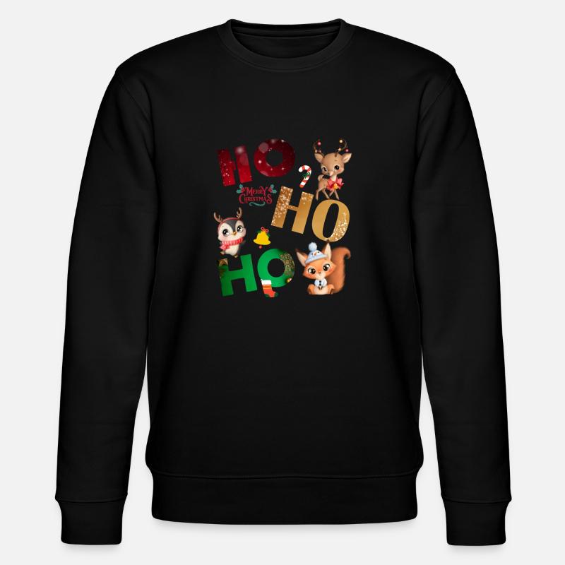 Ho Ho Ho - Stanley/Stella Unisex Bio-Sweatshirt CHANGER  - Schwarz
