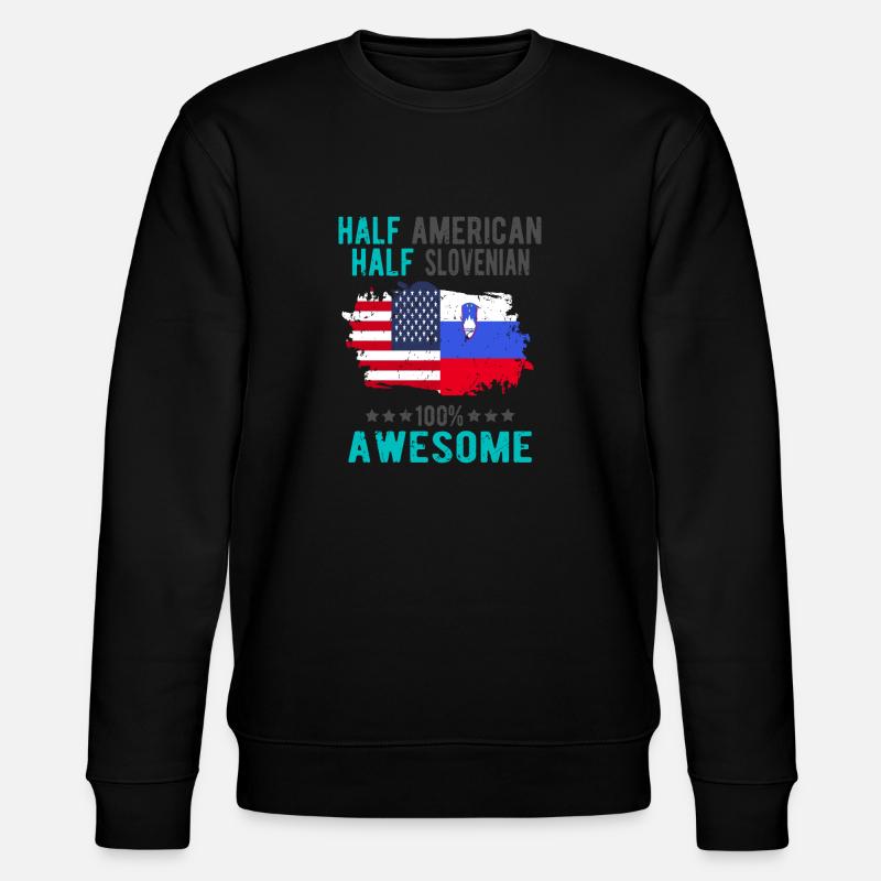 Halb Amerikaner Halb Slowenier - Stanley/Stella Unisex Bio-Sweatshirt CHANGER - undefined