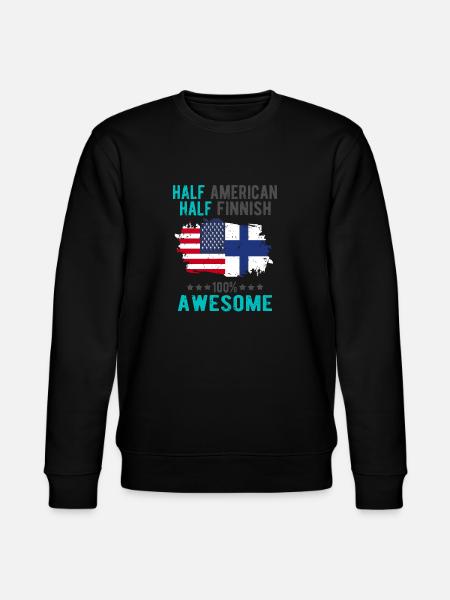 Half American Half Finnish - Stanley/Stella CHANGER Unisex Organic Sweatshirt - 