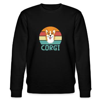 Amoureux des chiens Gallois Corgi Pembroke - Sweat bio CHANGER Stanley/Stella Unisexe - noir - Devant - Nik (191cm) & Marisol (170cm)