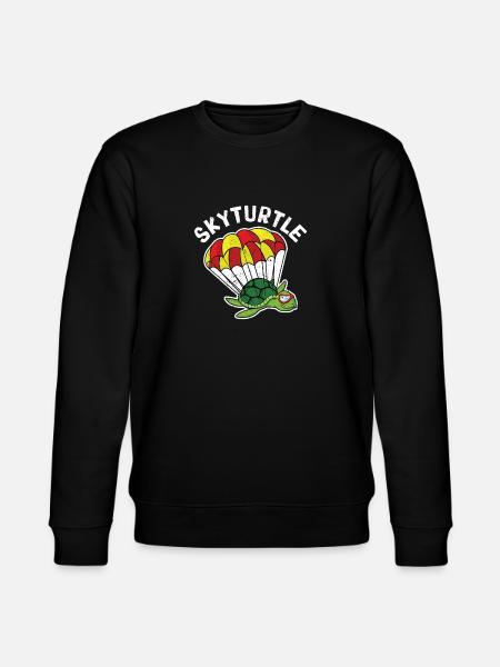 Skydiving Turtle Skydiving - Stanley/Stella CHANGER Unisex Organic Sweatshirt - black