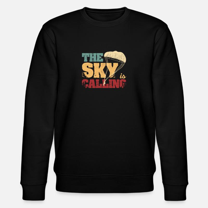Fallschirmspringen Fallschirmspringen Adrenalin - Stanley/Stella Unisex Bio-Sweatshirt CHANGER - Schwarz