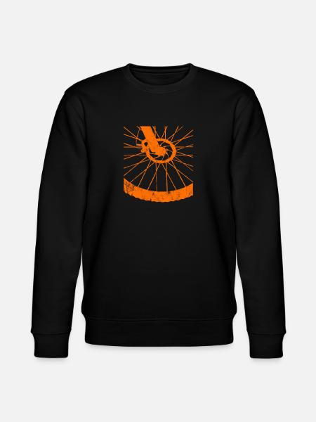 Bicycle Tire Gift Sketch - Stanley/Stella CHANGER Unisex Organic Sweatshirt - black