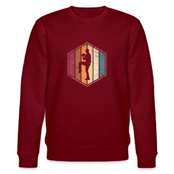 Lanceur de baseball Lanceur Closer Relief Softball L - Sweat bio CHANGER Stanley/Stella Unisexe - bordeaux - Devant - Nik (191cm) & Marisol (170cm)