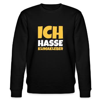 Straße ankleben Protest - Stanley/Stella Unisex Bio-Sweatshirt CHANGER  - Schwarz - Vorne - Nik (191cm) & Marisol (170cm)