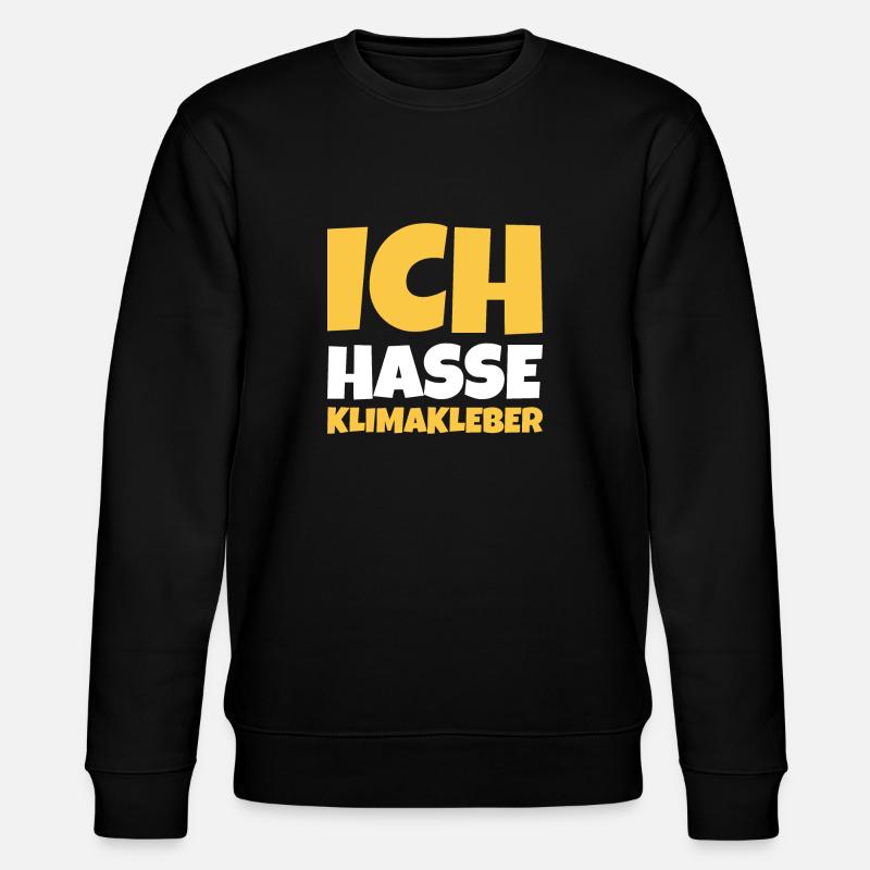 Straße ankleben Protest - Stanley/Stella Unisex Bio-Sweatshirt CHANGER  - Schwarz