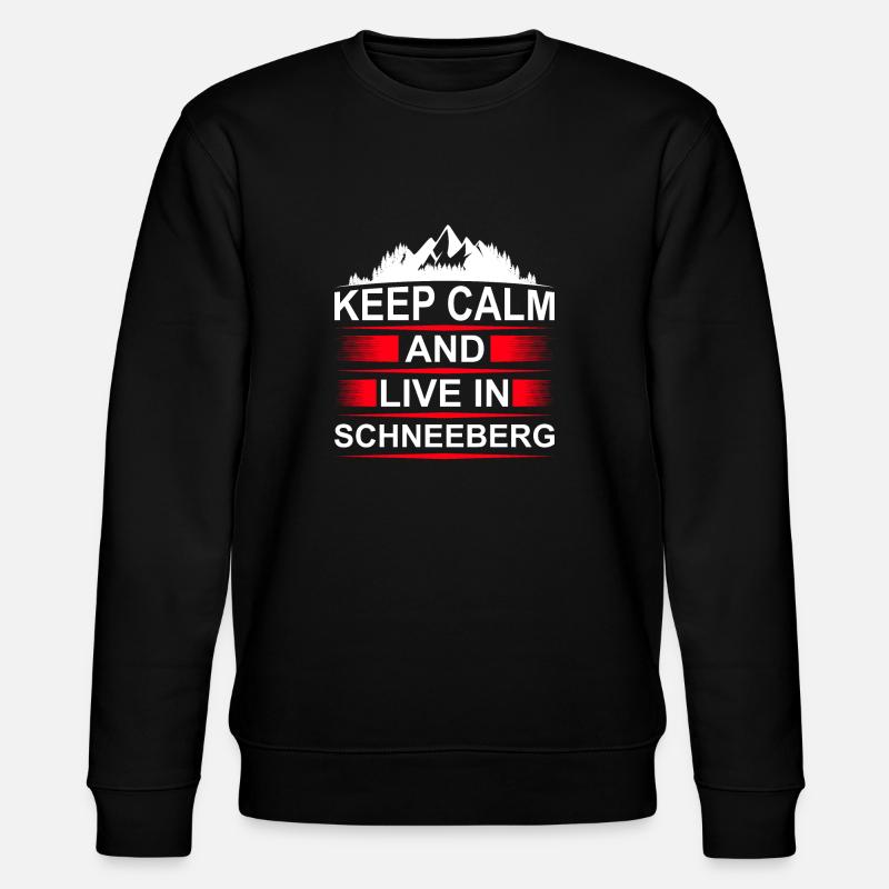 Erzgebirge Schneeberg - Stanley/Stella Unisex Bio-Sweatshirt CHANGER  - Schwarz