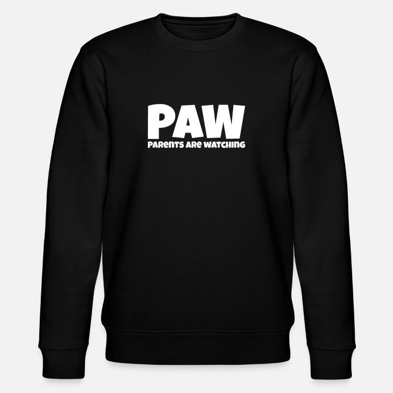 Parents are watching - Stanley/Stella Unisex Bio-Sweatshirt CHANGER - Schwarz