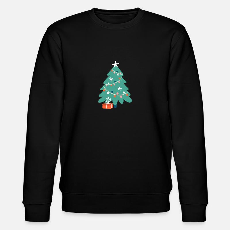 Weihnachtsbaum Tannenbaum Weihnachtsgeschenk - Stanley/Stella Unisex Bio-Sweatshirt CHANGER  - Schwarz