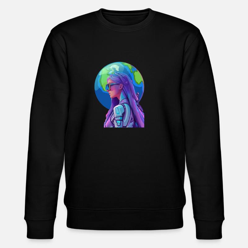 Space Fighter 4 - Stanley/Stella Unisex Bio-Sweatshirt CHANGER  - Schwarz