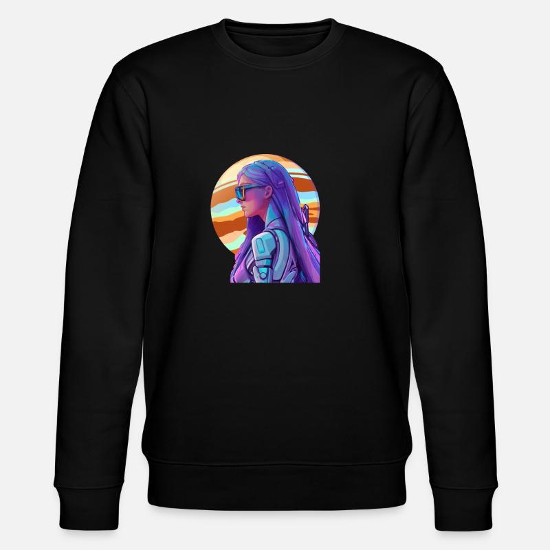 Space Fighter 1 - Stanley/Stella Unisex Bio-Sweatshirt CHANGER  - Schwarz