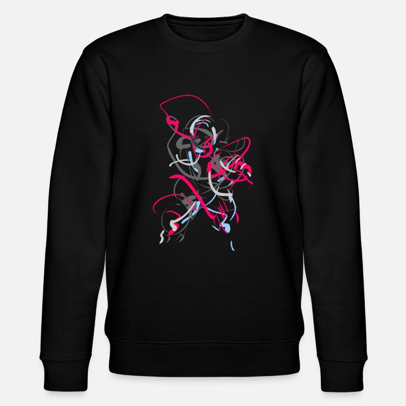 Abstrakt - Stanley/Stella Unisex Bio-Sweatshirt CHANGER  - Schwarz