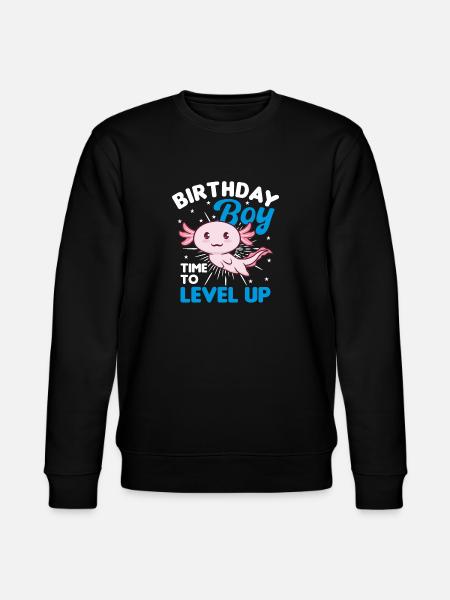 I Axolotl-birthday child time to - Stanley/Stella CHANGER Unisex Organic Sweatshirt - black