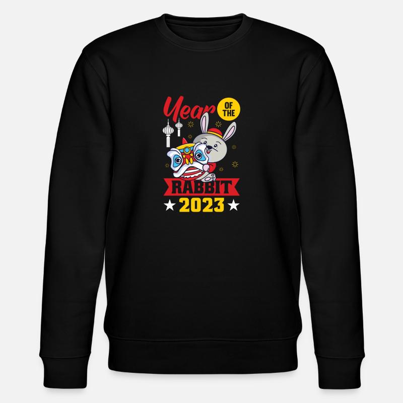 Année du Lapin 2023 - Sweat bio CHANGER Stanley/Stella Unisexe - noir