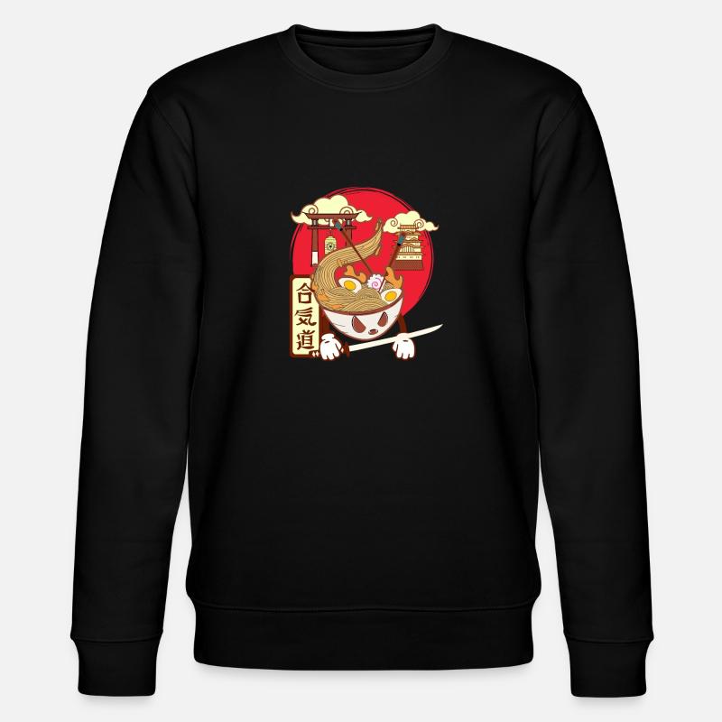 Kawaii Ramen - Stanley/Stella Unisex Bio-Sweatshirt CHANGER  - Schwarz