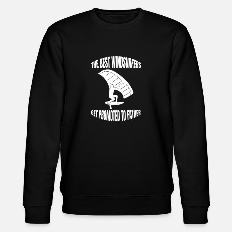 Windsurfing Kitesurfing Windsurfer Kitesurfer - Stanley/Stella Unisex Bio-Sweatshirt CHANGER  - Schwarz