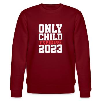 Child only expires in 2023 - Stanley/Stella CHANGER Unisex Organic Sweatshirt - burgundy - Front - Nik (191cm) & Marisol (170cm)