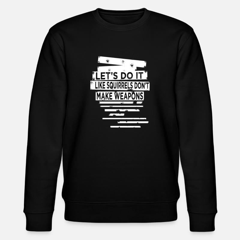 present present idea disarmament 60s - Stanley/Stella CHANGER Unisex Organic Sweatshirt - black