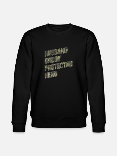 Husband and Dad - Stanley/Stella CHANGER Unisex Organic Sweatshirt - black