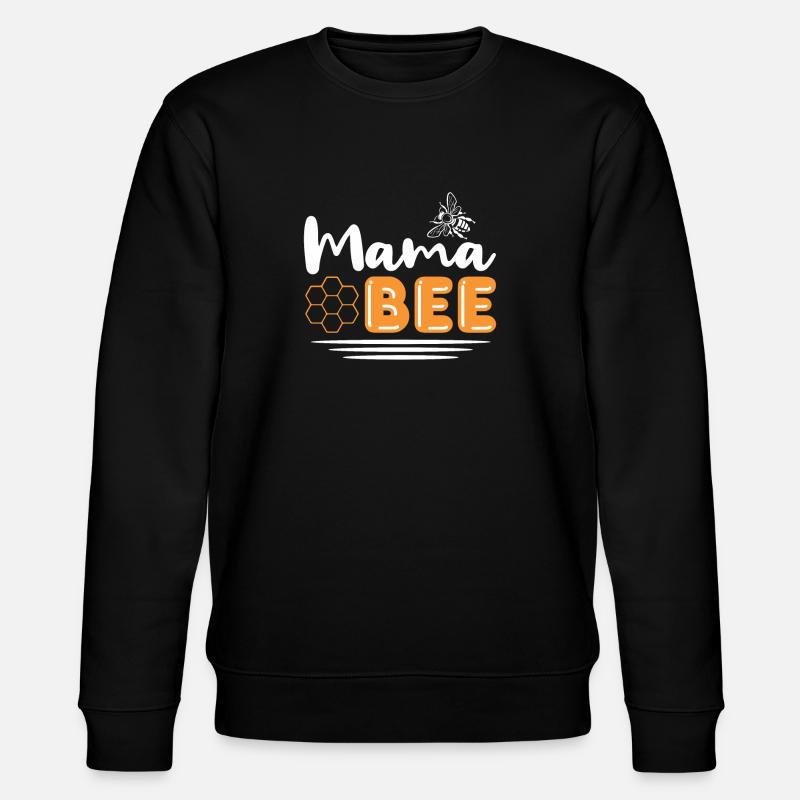 Mama Bee - Stanley/Stella Unisex Bio-Sweatshirt CHANGER  - Schwarz