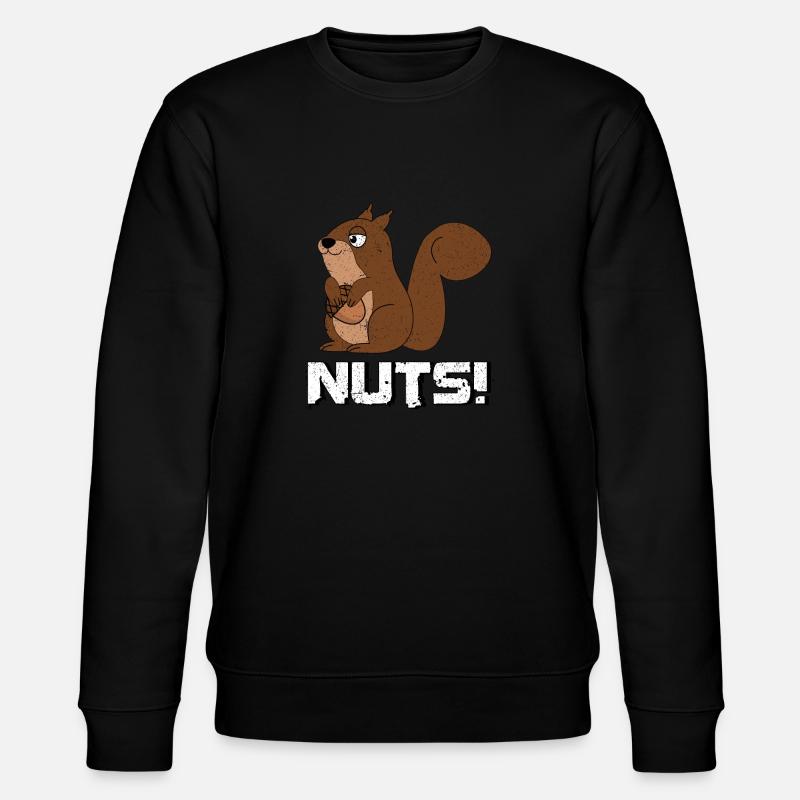 Écureuil affamé mignon - Sweat bio CHANGER Stanley/Stella Unisexe - noir