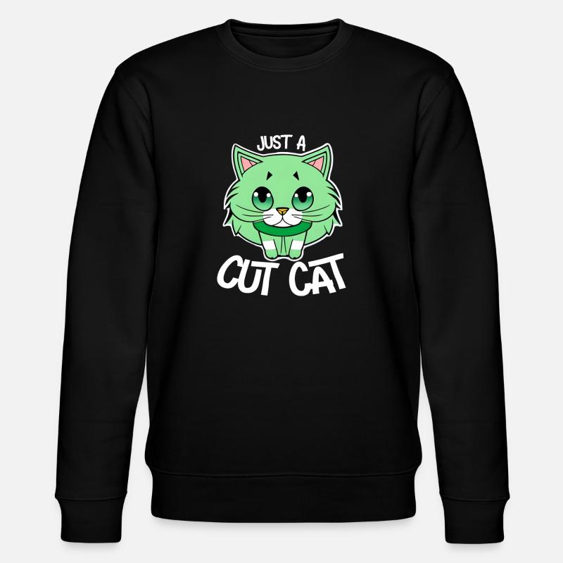 Juste un mignon petit chat - Sweat bio CHANGER Stanley/Stella Unisexe - noir